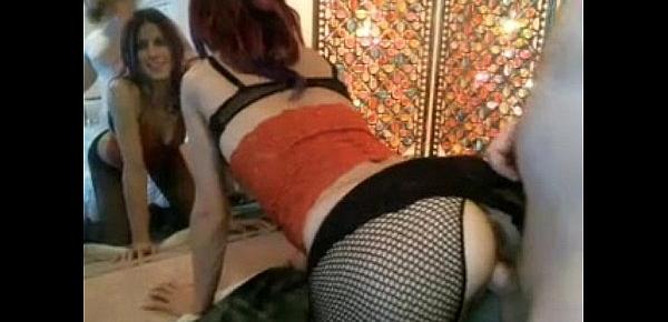  Fishnet pantyhose for a doggystyle fucking
